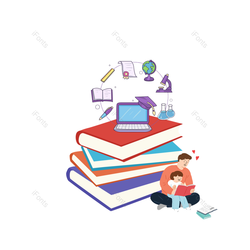 元素图片,卡通元素,学习PNG,简约免抠素材